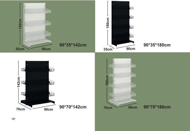 Reka Bentuk Wire Shelves