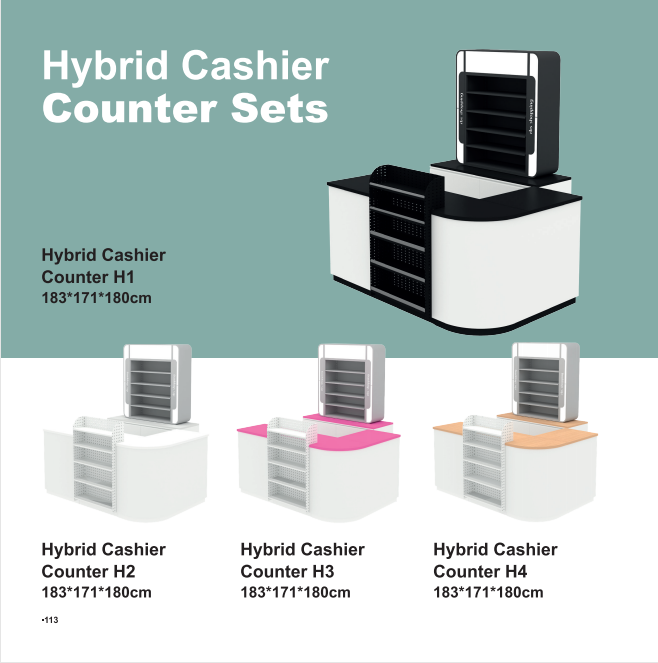 Hibrid Cashier Counter Set